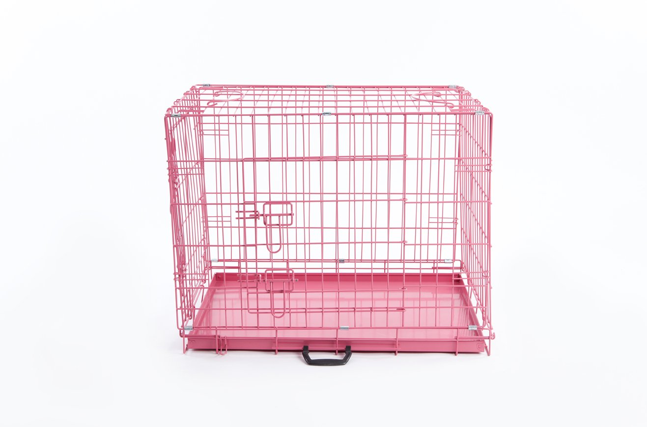 Easipet Dog Puppy Cage Pink 36 inch Dogs.co.uk