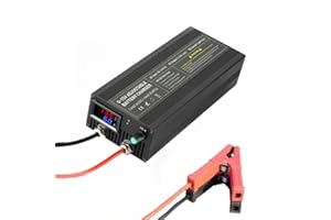 CAPACITY.LI LiFePO4 14.6V 60A Battery Charger, 0-15V/0-60A Lithium Charger with Stepless Regulation, Smart 12V Lithium Battery Charger for Car, Truck, Motorcycle, Lawn Mower, Boat