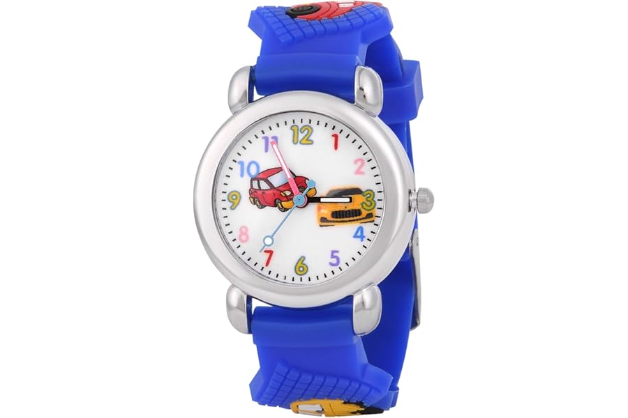 OFFCUP Kids Watch, 3D Cute Cartoon Toy Watch, Silicone Band Wrist Watches for Toddler, Analogue Quartz Watch Gift for Boys and Girls Age 3-11 Years Old