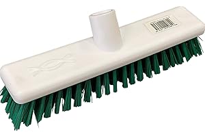 Robert Scott & Sons Abbey Hygiene Broom Head Hard Washable 12in Green 102903GREEN