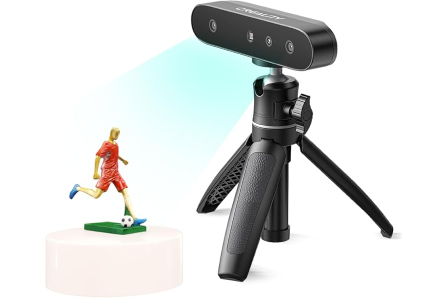 Creality CR Scan Ferret SE 3D Scanner for 3D Printing 3D Model, 0.1mm Accuracy, Anti Shake Tracking, 30 fps Fast Scanning for Mac Windows, Can Scan Black/Metallic Objects