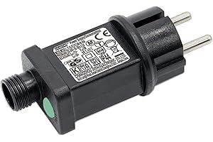 ANIEPAA Fuente de Alimentación LED 31V, Transformador Luces Navidad Adaptador Voltaje LED con 8 Modos, Función de Memoria Temporizador, IP44 para Luces árbol de Navidad, Red de Luz, Luces de Carámbano