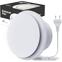 Estrattore Aria Attrezzi Bagno 10 Cm Colore: Bianco Blauberg UK