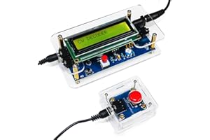 Doxiuyo Kit Decoder per Addestramento CW DIY Decoder CW Lettore Codice Morse Display LCD Scheda Circuito Radio Kit per Esercitazione di Saldatura Elettronica