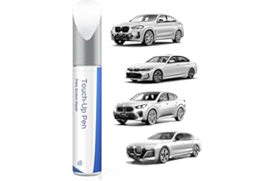 PARTS4EV Vernice ritocco per BMW Serie 2/3/5/X1/2020 X2/18 X3/X4 – Corrispondenza esatta – Riparazione di graffi e scheggiature – Bianco minerale metallic(A96)