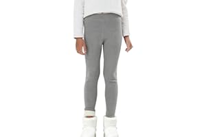ANGLEVATE Leggings Térmicas Niña Invierno Forro Polar Mallas Térmico Pantalones Gruesos Elásticos Niñas Leggings Dick Gefüttert Medias Algodón Cálido Deporte
