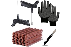 ZDQC 39 Pezzi Set Riparazione Pneumatici Auto,Kit Riparazione Pneumatici Tubeless,Riparazione Pneumatici Tubeless,Riparazione Pneumatici Auto,Riparazione Forature Auto