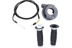 YOFMOO Yingshop 7/8" 22mm Handlebar Twist Throttle Accelerator Handle Bar Grip Cable for GY6 Pit Dirt Pocket Bike Scooter ATV Quad Buggy Moped 50cc - 80cc 90cc 110cc 125cc 150cc 139QMB 1P39QMB 152QMI 157QMJ