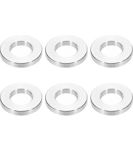 Entretoises Rondes En Aluminium M8 - Lot De 10 Pièces - 8.2 Mm ID X 12 Mm OD X 8 Mm L - Marque Uxcell