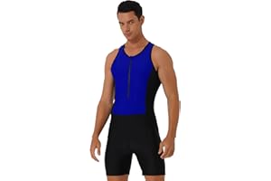 iiniim Hombre Adulto Maillot Elástico de Gimnasia Leotardos Ritmica Danza Ballet sin Mangas Una Pieza Mono Deportivo Liso Men Unitard Body Suave Body Ropa Interior para Adultos