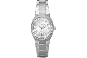 Fossil Orologio Colleague da donna, movimento al quarzo, cassa in acciaio inossidabile argentata di 28 mm con bracciale in acciaio inossidabile, AM4141