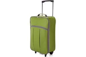 BENZI Maleta de Cabina Plegable, Equipaje de Mano, Especial Low Cost. (BZ5371 Verde)