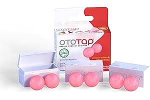 OTOTAP Tapones para los oídos de cera moldeables, aislantes, cómodos y reutilizables Especiales para natación, agua o ruidos fuertes. Con estuche de viaje. 6 unidades