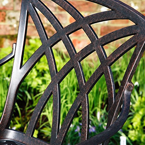 Lazy Susan - Gartenmöbel Set Ovaler Gartentisch mit 6 Stühlen