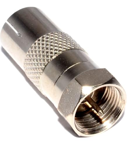 Adaptateur F Femelle Vers Mâle RF Coaxial - Connecteur Antenne à Vis Pour Câble TV/Satellite