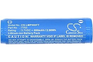 FYIOGXG Cameron Sino - Batteria di ricambio per Ledlenser Torche P5R, Torche P5R.2 PN: Ledlenser 7703 800 mAh / 2,96 Wh
