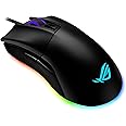 ASUS ROG Gladius II Origin Wired USB Optical Ergonomic FPS Gaming Mouse Featuring Aura Sync RGB, 12000 DPI Optical, 50G Acceleration, 250 IPS Sensors And Swappable Omron Switches - Black