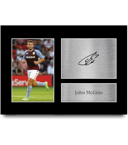 Foto Con Autografo Stampato Di Steven Gerrard – Aston Villa | Cornice A4 Pronta Da Regalare - 6