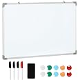 Lavagna Magnetica Da Parete 60x40cm Con Pennarelli, Gomma, Foglio Magnetico, Lavagnetta Magnetica Autoadesivo Forte, Lavagna Bianca Cancellabile Per Educatori, Scuole Domestiche, Aule, Uffici - 6