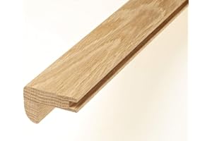 UNIVERSAL MOUDLINGS Solid Oak Stair Step Nosing for 15mm Engineered & Solid Floors T&G (Unfinished)