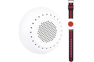 ‎RETEKESS Retekess TD020 Bezprzewodowy Alarm, SOS Alarm Przycisk Senior Call Bell z 32 Tonami Pierścienia, 4 Stopnie Głośności, Wbudowana Funkcja Pamięci Pary dla Wnętrza, Seniorów