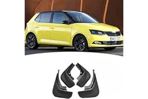 CULTP Car Rubber Mud Flaps for Skoda Fabia MK2 MK3 2007-2020,Front Rear Splash Guards Mudguard Fender Styling Accessories,B-2015-2020