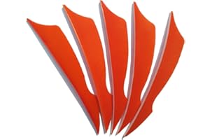 SHARROW 50pcs Arrow Fletches 4 inch Archery Arrow Turkey Feather Fletching Right Wings