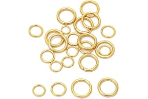 Aatpuss 24 Stücke Runder Karabinerhaken, Gold Karabiner Karabinerhaken, Karabinerhaken runder kleiner Karabiner, für Schlüsselanhänger, Rucksäcke, Kleine Taschen Aller Art (Gold)