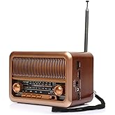 Ultratekno Taşınabilir Nostaljik Radyo Bluetooth Tf Kart Usb Destekli Mp3 &Ccedil;alar Hoparl&ouml;r