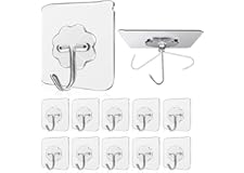Voetex Zone Adhesive Hooks Kitchen Wall Hooks-Heavy Duty 13.2lb(Max) Nail Free Sticky Hangers with Stainless Hooks Reusable U