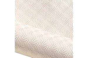 MadeInNature sous Nappe Ronde, Ovale ou Rectangle Dimensions au Choix, Protection de Table Blanc Ovale et Rond (Rond diamètre 140cm)