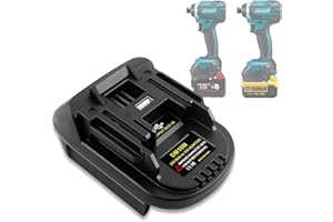 TEPULAS DM18M Akku-Adapter für Milwaukee M18 auf Makita, Adapter für Dewalt 18V 20V Akku auf Makita 18V-Elektrowerkzeugen (Keine Batterie)