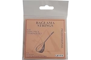LEYFA Professionelle Baglama Saz Saiten für langen Hals mit 3 Tezene-Plektren