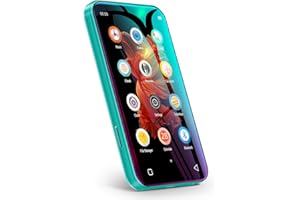 TIMMKOO Lecteur MP3 avec Bluetooth, écran Tactile Complet de 10.2 cm, Lecteur MP4 MP3 avec Haut-Parleur, Son HiFi Portable, e-Book, Prend en Charge Une Carte TF jusqu'à 512 Go (Vert)