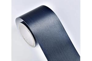 Dostear Frises Papier Peint bleu marine 20 X 500cm Moulure Murale Autocollant Murals Adhesif Murale Plinthe Adhesive PVC