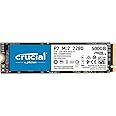 Crucial P2 500GB M.2 PCIe Gen3 NVMe Internes SSD - Bis zu 2400MB/s - CT500P2SSD8