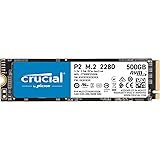 Crucial P2 500GB M.2 PCIe Gen3 NVMe Internes SSD - Bis zu 2400MB/s - CT500P2SSD8