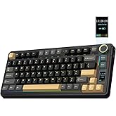 EPOMAKER X Aula EA75 MAX Wireless Mechanical Gaming Keyboard with Display and Knob, 5000mAh, Hot-Swap, RGB, PBT Keys, Soft Ga
