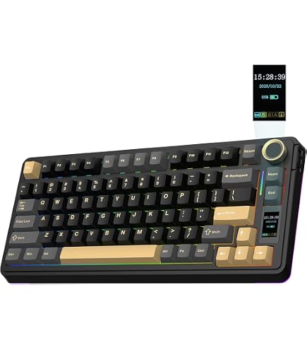 EPOMAKER RT82 Tastiera Meccanica Wireless Con Schermo LCD – QMK/VIA, 75%, Hot-Swap, RGB, Bluetooth 5.0, PBT Keycaps