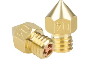 UniTak3D CHT MK8 Brass Nozzle High Speed Druckkopf 0.4mm 3D Drucker Extruder Düsen für Ender 3/Neo,Ender 3 V2/Neo,Ender 3 Pro,Ender 3 Max/Neo,Ender 5&Pro,CR6 SE,CR10 Serie Support 1.75mm Filament