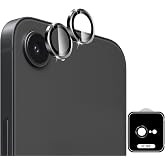 QULLOO Camera Lens Protector for iPhone 16e | Pack of 2 Tempered Glass Camera, 9H Hardness, Anti-Scratch, Ultra Transparent