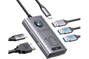 ORICO 10Gbps USB C Hub, 5-in-1 USB-C Laptop Docking Station to 4K@60Hz HDMI,2×USB 3.2 10G,USB 2.0,100W PD for Dell/Surface/HP/Lenovo Laptops