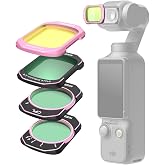 Telesin Osmo Pocket 3/4 Uyumlu ND Filtre Seti (VND + 1/4 Black Mist + Cool Rose + CPL)