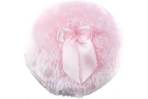 FSSTUD Haifly 2 STK Weichem Plüsch Baby Talkumpuder Körper Puder Koerperpuder Puff Puderquaste mit Bowknot