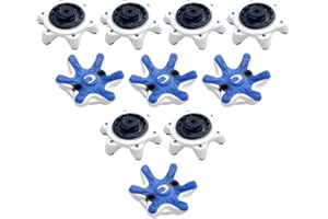 DOKRIN Clavos de golf,10 piezas de clavos de repuesto azules para zapatos de golf, clavos de giro rápido