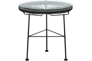 SKLUM Table d'appoint Ronde en métal et polyéthylène Acapulco