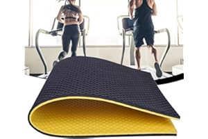 PPGE Home Tapis Anti Bruit Tapis Anti Vibration pour Tapis de Course Isolation PhoniqueTapis de Protection de Sol pour Tapis de Course, Appareils de Fitness B-200×100×2.5 cm