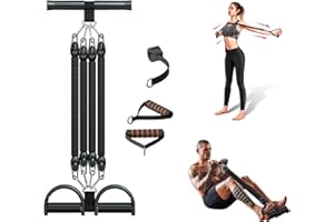 ALLESHELFER Multifunktionstrainer, Trainingsgeräte für Zuhause, Krafttraining Aller großen Muskelgruppen, Einstellbarer Widerstand, mit Kurzanleitung und Übungen, Sportgeräte Zuhause für Bauch, Beine, Po