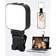 Lampe Selfie LED 60 LEDs Avec Pince - 3 Modes Lumière, 10 Niveaux De Luminosité - Pour Smartphone, Streaming
