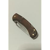 DepoTrend Terra 4034 &Ccedil;elik Ahşap Kabzalı Sırttan Kilitli &Ccedil;akı (15 cm)